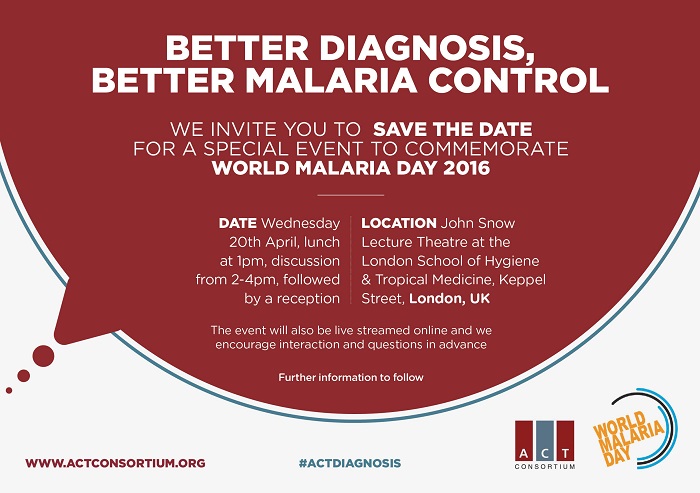 Better diagnosis, better malaria control: event in London