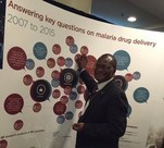 Prof Wilfred Mbacham Cameroon at ASTMH ACT Consortium booth